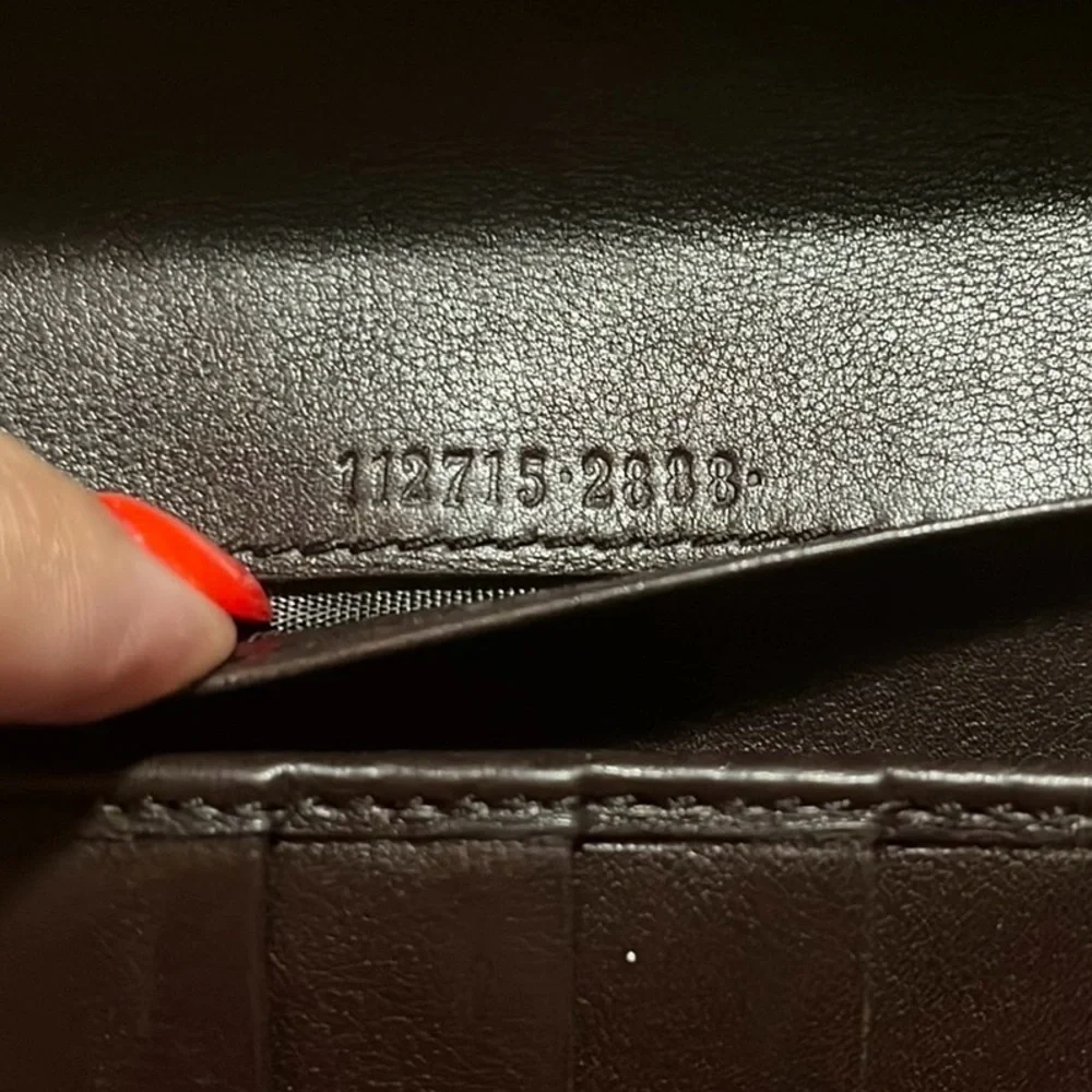 Gucci Guccissima Interlocking Leather Long Wallet, Brown - Picture 14 of 16